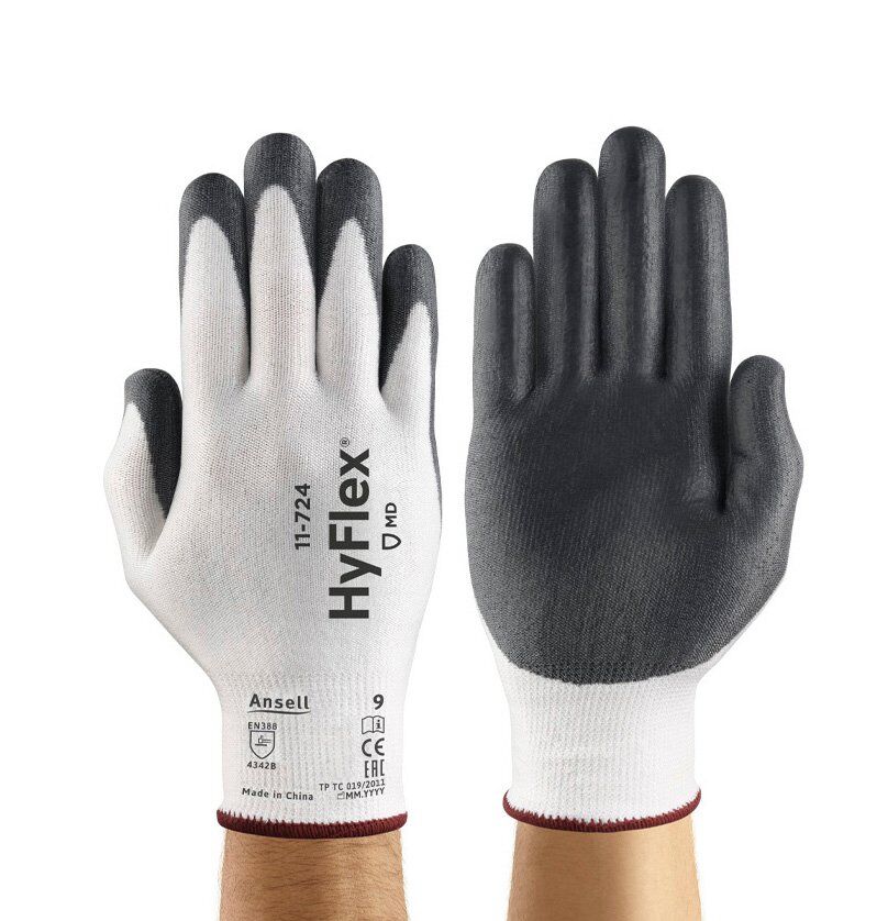 Ansell HyFlex 11-724: Lightweight & Flexible Cut-Resistant Work Gloves 1 ANSELL HYFLEX 11-724