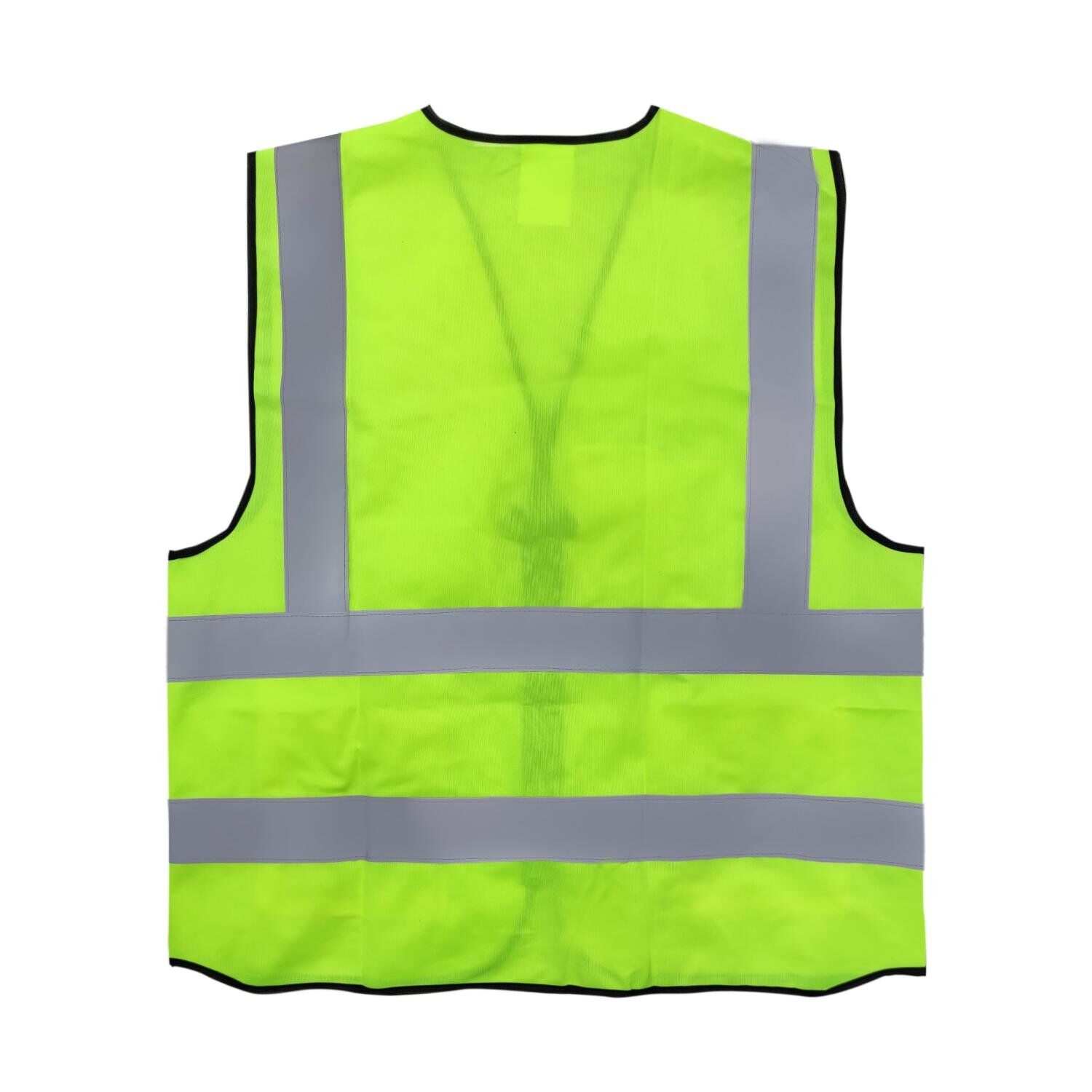 AAA SAFE SAFETY JACKET AAA/SJ-75 - High visibility reflective tape with zipper, Velcro flaps 2 strips, Quality Black Pippin 4 SAFE SAFETY JACKET AAA/SJ-75