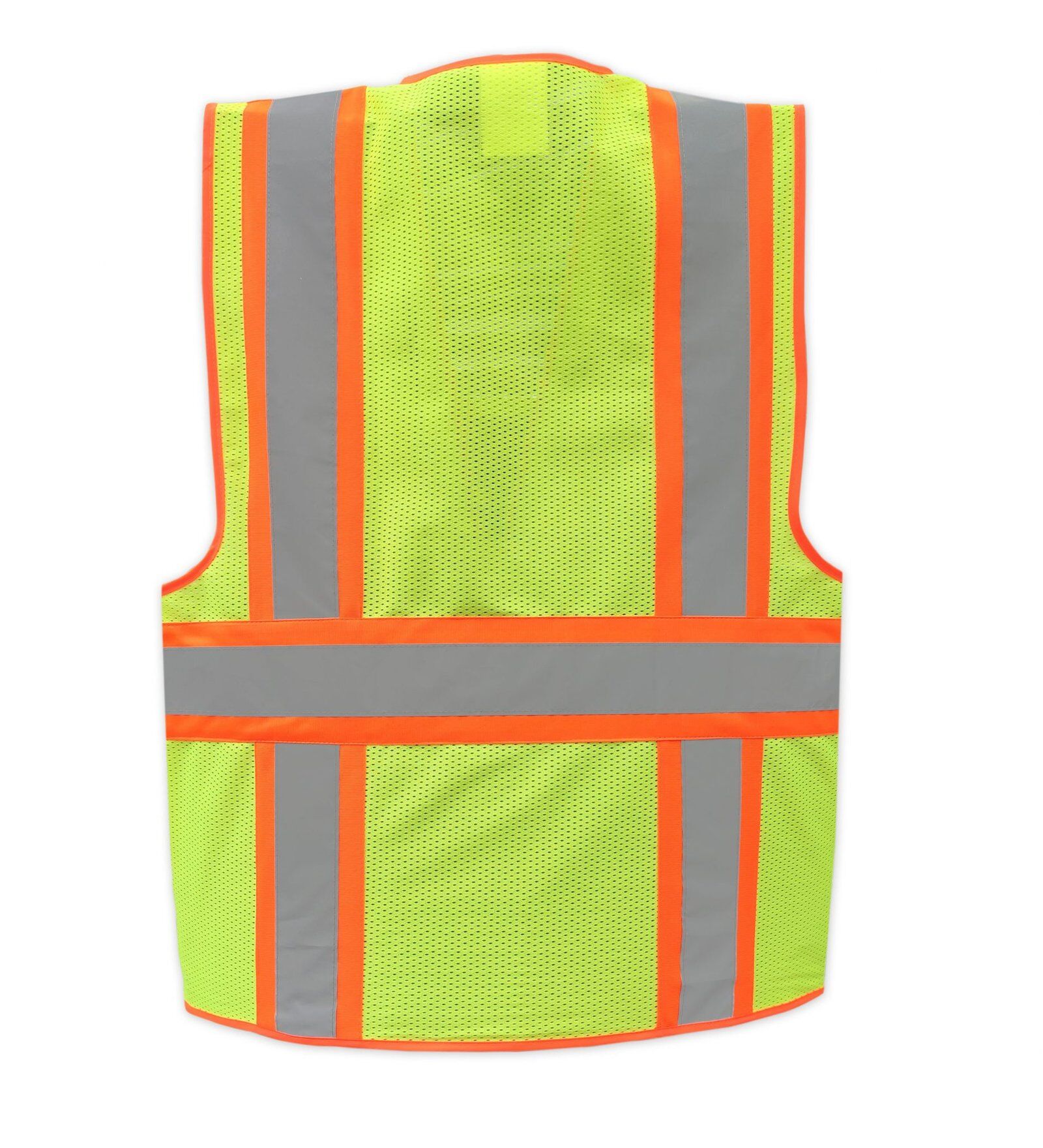 AAA SAFE SAFETY JACKET AAA/SJ-71 - 120 GSM Polyester knitted fabric front + mesh back, high viibility reflective tape with zipper, chest pockets, patch pockets with Velcro flaps 3 AAA SAFE SAFETY JACKET AAA/SJ-71 - 120 GSM Polyester knitted fabric front + mesh back, high viibility reflective tape with zipper, chest pockets, patch pockets with Velcro flaps - Image 3
