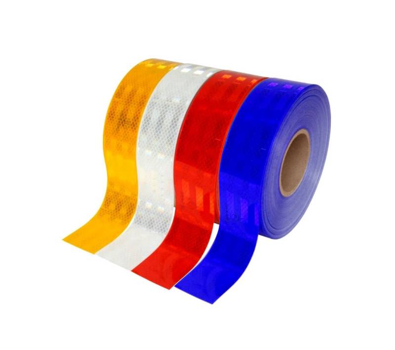 REFLECTING STICKER HONEYCOMB 2" X 25 MTRS - Retro-reflective, adhesive warning tapes, Durable and self adhesive. 1 REFLECTING STICKER HONEYCOMB 2" X 25 MTRS - Retro-reflective, adhesive warning tapes, Durable and self adhesive.