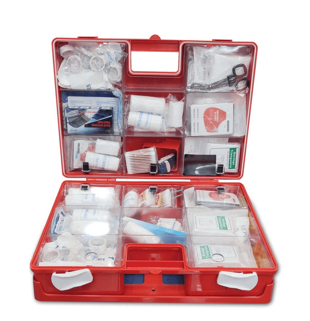 FIRST AID KIT 100 PERSON ORANGE BOX - Medicine Organizer, Indoor Outdoor Medical Utility. 2 FIRST AID KIT 100 PERSON ORANGE BOX - Medicine Organizer, Indoor Outdoor Medical Utility. - Image 2