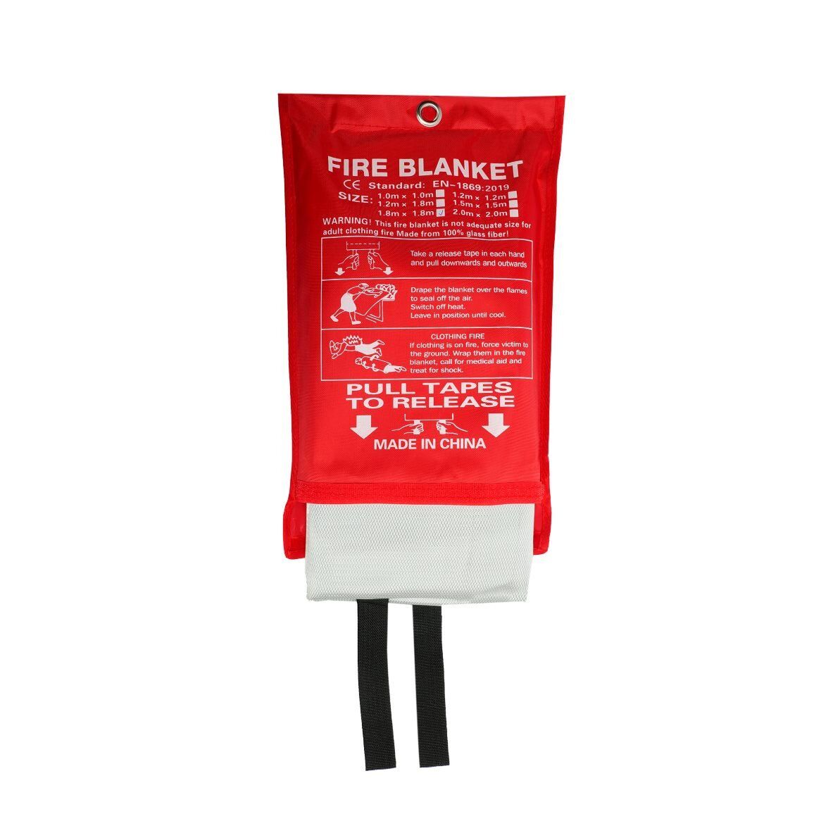 Fire Blanket Fiberglass - Fire Emergency Blanket - Suppression Blanket - Flame Retardant Blanket - Emergency Survival Safety Cover for Kitchen, Home, House, Car, Office, Warehouse 2 Fire Blanket Fiberglass - Fire Emergency Blanket - Suppression Blanket - Flame Retardant Blanket - Emergency Survival Safety Cover for Kitchen, Home, House, Car, Office, Warehouse - Image 2