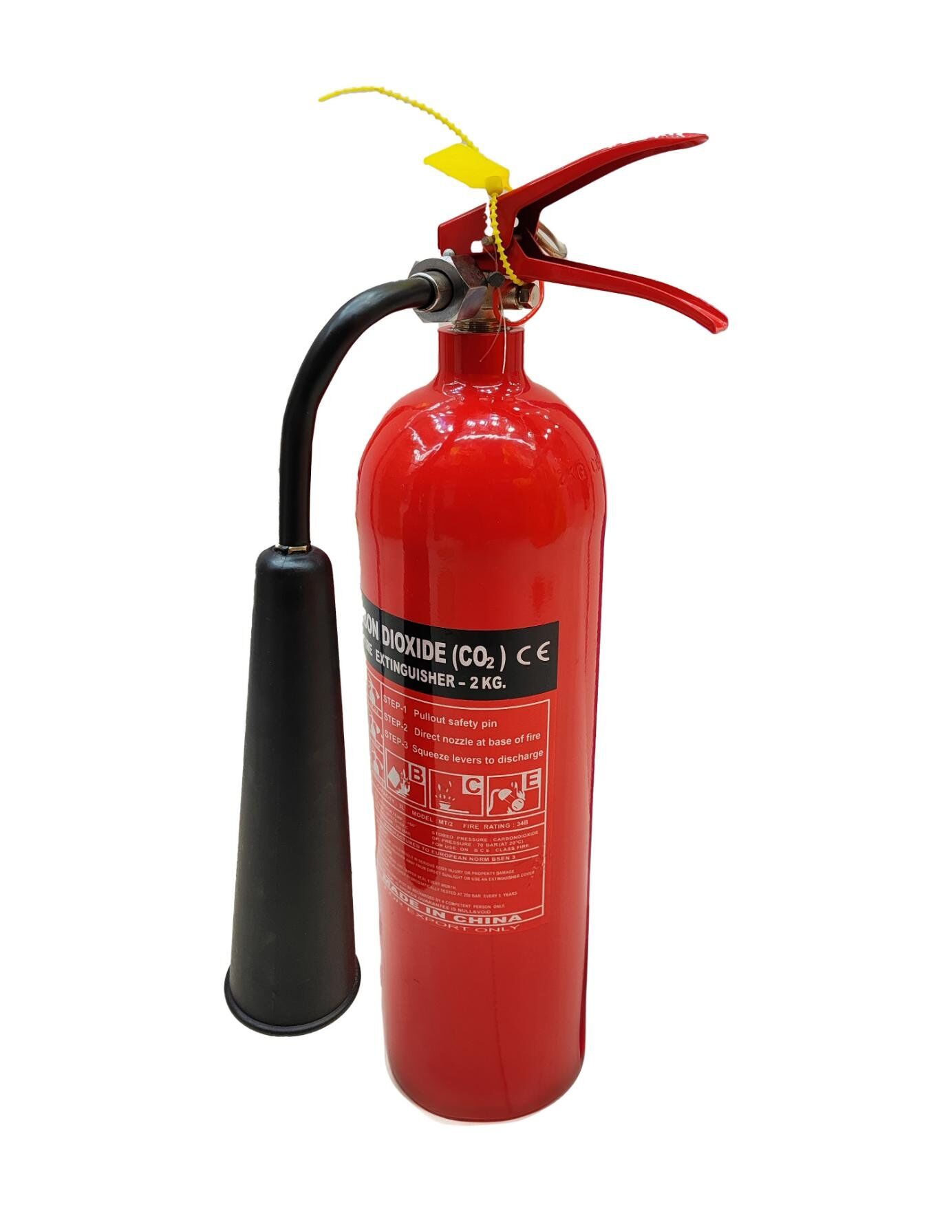 Fire Extinguisher CO2 - Extremely Safe and Long Service, Very good insulating properties, easy to handle and operate 1 Fire Extinguisher CO2 2KG