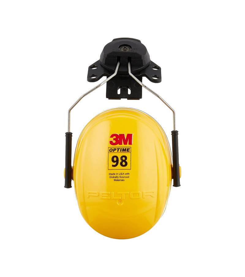 3M Peltor Optime 98 Cap-Mount Earmuffs: Reliable Hearing Protection, Secure Fit 2 3M™ Peltor™ Optime™ 98 H9P3E, Cap-Mount Earmuffs