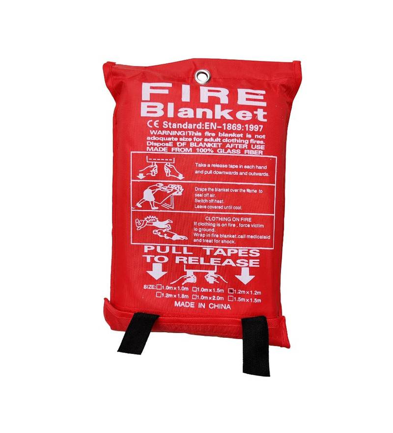 Fire Blanket Fiberglass - Fire Emergency Blanket - Suppression Blanket - Flame Retardant Blanket - Emergency Survival Safety Cover for Kitchen, Home, House, Car, Office, Warehouse 7 Fire Blanket fiberglass