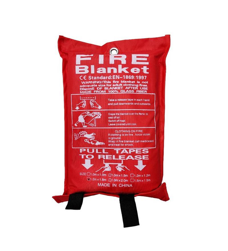 Fire Blanket Fiberglass - Fire Emergency Blanket - Suppression Blanket - Flame Retardant Blanket - Emergency Survival Safety Cover for Kitchen, Home, House, Car, Office, Warehouse 6 Fire Blanket fiberglass