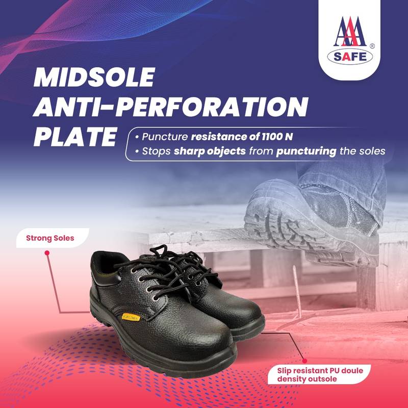 Robustman Safety Shoes Executive AAA - L/A-S3 - Low Ankle Shoes, Buffalo Leather, Steel Toecap & Midsole Rope Laced 10 Robustman Safety Shoes Executive AAA - L/A-S3 - Low Ankle Shoes, Buffalo Leather, Steel Toecap & Midsole Rope Laced - Image 10