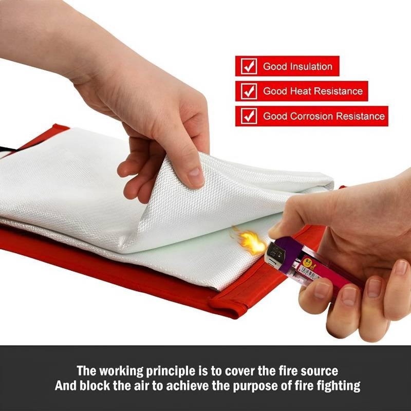 Fire Blanket Fiberglass - Fire Emergency Blanket - Suppression Blanket - Flame Retardant Blanket - Emergency Survival Safety Cover for Kitchen, Home, House, Car, Office, Warehouse 10 Fire Blanket Fiberglass - Fire Emergency Blanket - Suppression Blanket - Flame Retardant Blanket - Emergency Survival Safety Cover for Kitchen, Home, House, Car, Office, Warehouse - Image 10