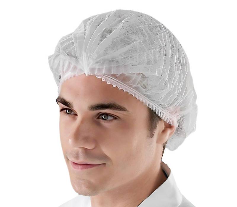 Disposable Head Cover - Non Woven Net, Disposable Dustproof Hair Net Mob Cap Medical Surgical Head Cover 1 Disposable Head Cover