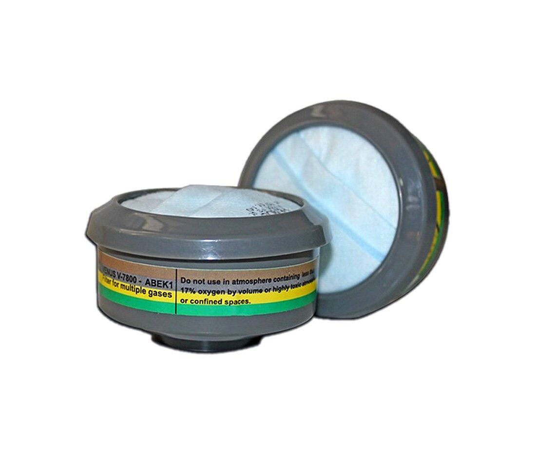 Venus – V-7800-ABEK1P2R Chemical Filter-I Multigas & P2 Pre-Filter 1 Venus – V-7800-ABEK1P2R Chemical Filter-I Multigas & P2 Pre-Filter