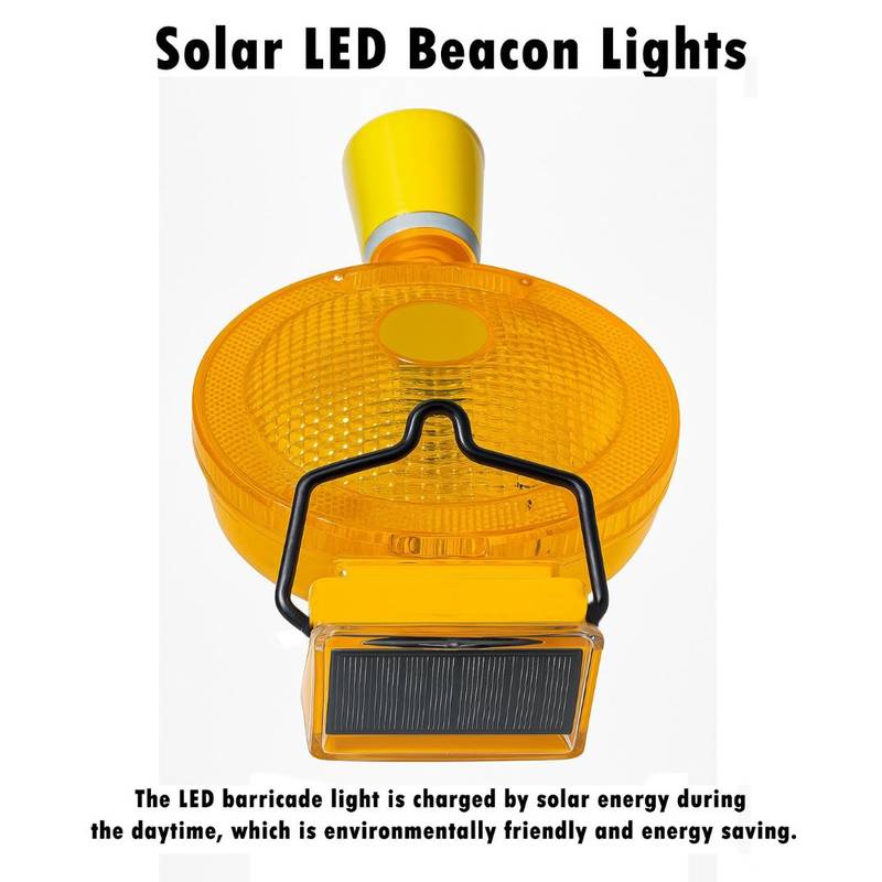 Solar Warning Light – Yellow LED with Reflector 2 Solar Warning Light – Yellow LED with Reflector - Image 2