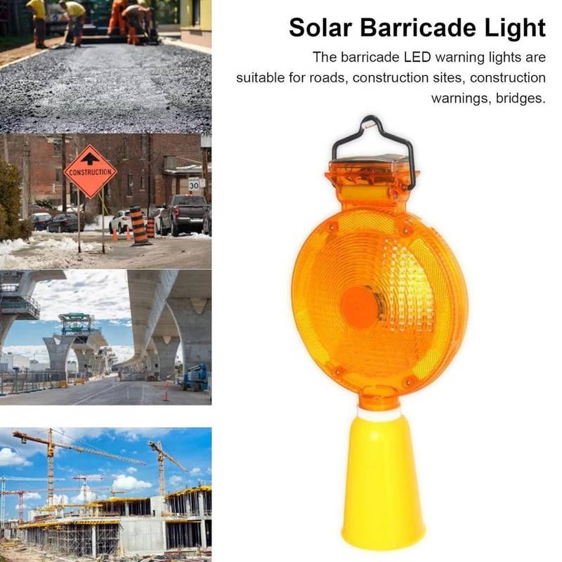 Solar Warning Light – Yellow LED with Reflector 4 Solar Warning Light – Yellow LED with Reflector - Image 4