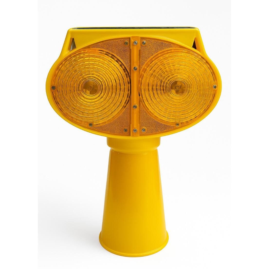 Solar Double Flashing Warning Light for Traffic Cones 1 Solar Double Flashing Warning Light for Traffic Cones