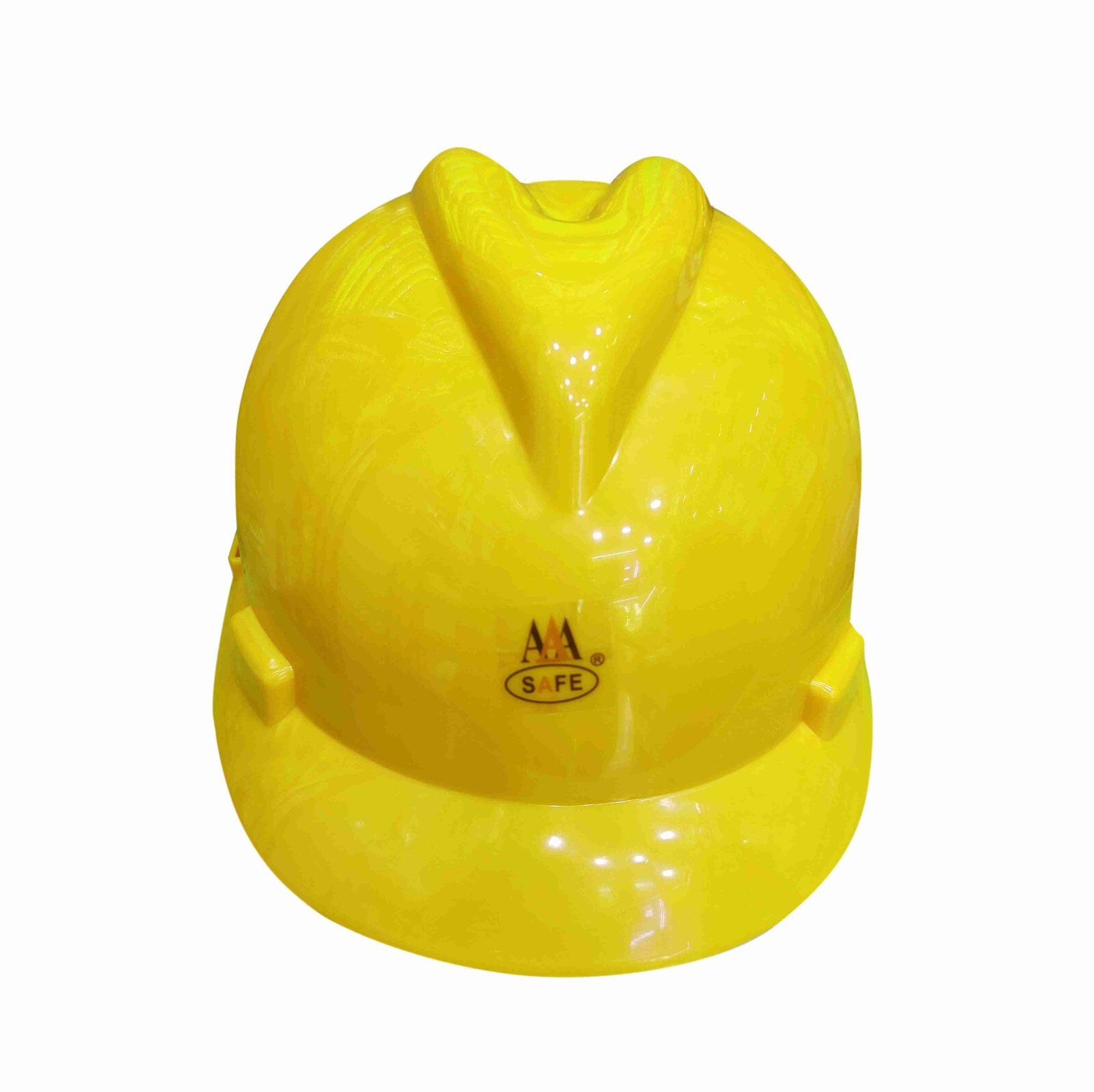 AAA SAFE SAFETY HELMET AAA/SH-07 - HDPE Safety Helmet with adjustable ratchet & Ear Muff, Lightweight & Comfortable 2 Safety Helmet SH-07 Yellow