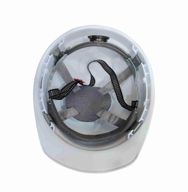 AAA SAFE SAFETY HELMET AAA/SH-53 - Helmet with rachet & Ear Muff, Lightweight and comfortable 3 Safety Helmet SH-53 white inside