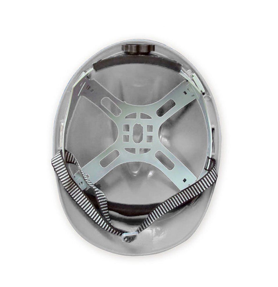 AAA SAFE SAFETY HELMET AAA/SH-07 - HDPE Safety Helmet with adjustable ratchet & Ear Muff, Lightweight & Comfortable 3 Safety Helmet SH-07 white inside