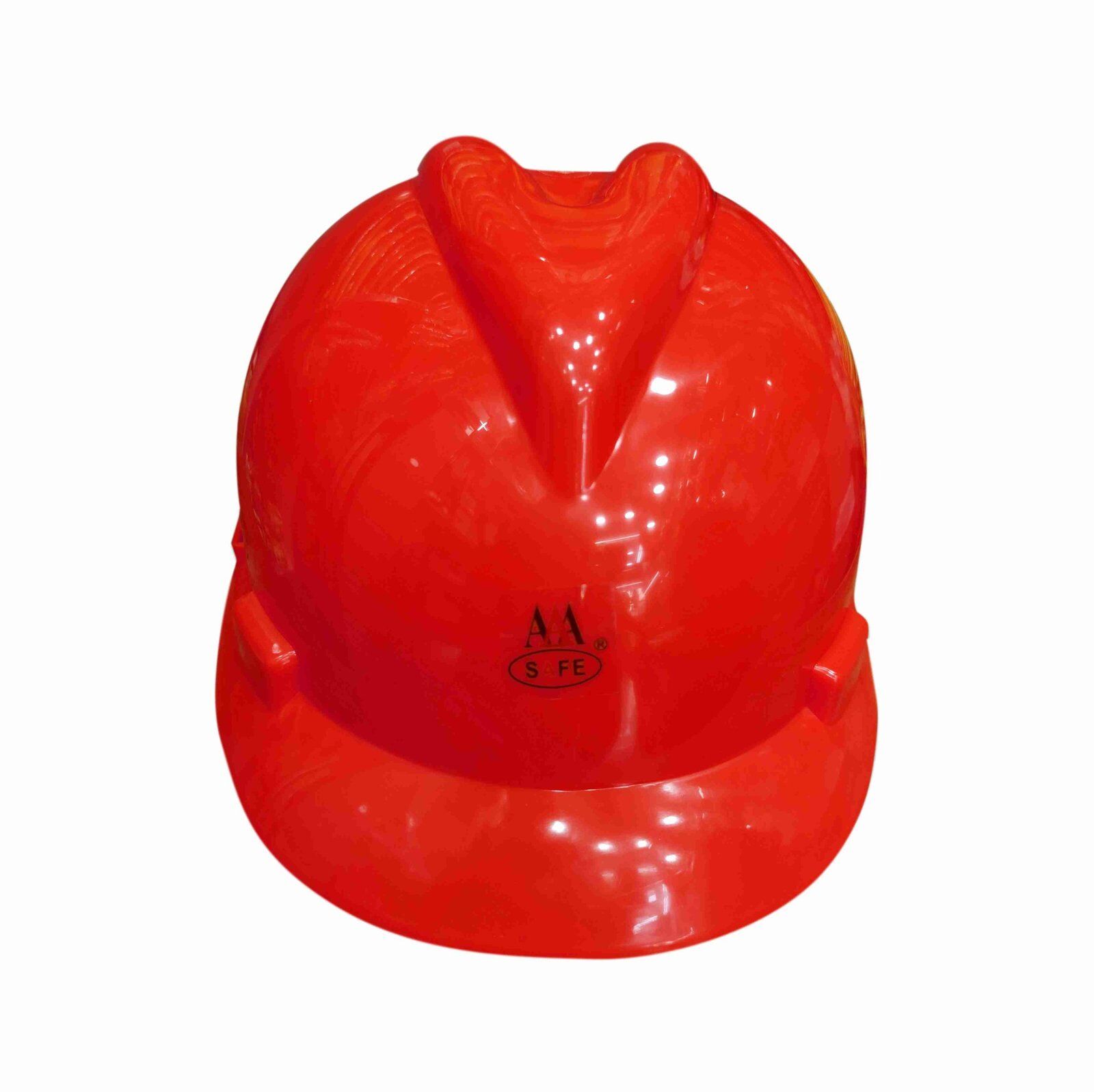 AAA SAFE SAFETY HELMET AAA/SH-07 - HDPE Safety Helmet with adjustable ratchet & Ear Muff, Lightweight & Comfortable 8 Safety Helmet SH-07 red