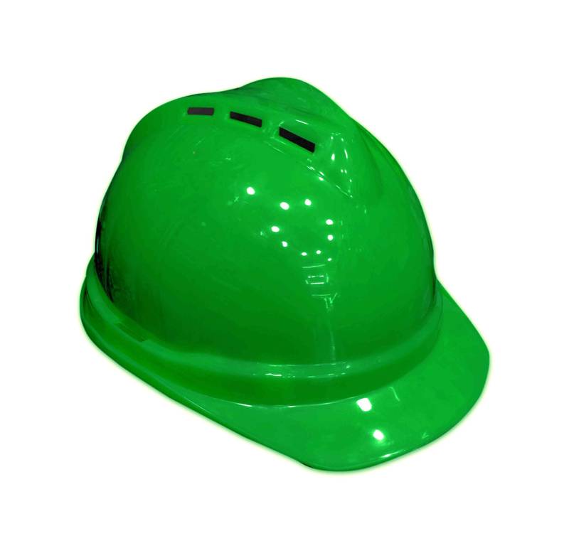 AAA SAFE SAFETY HELMET AAA/SH-53 - Helmet with rachet & Ear Muff, Lightweight and comfortable 5 Safety Helmet SH-53 green