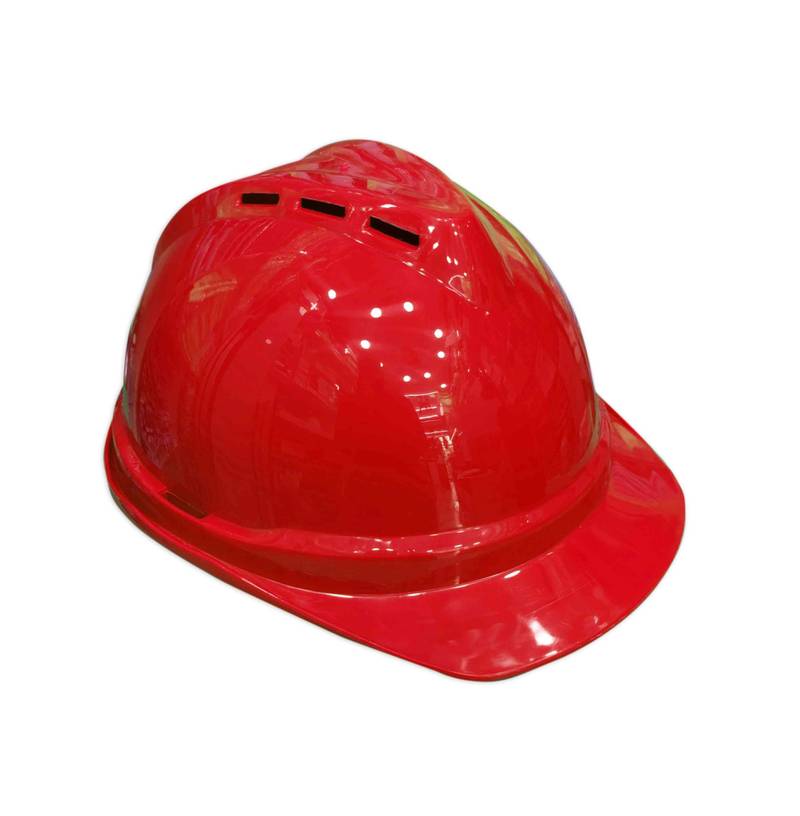 AAA SAFE SAFETY HELMET AAA/SH-53 - Helmet with rachet & Ear Muff, Lightweight and comfortable 6 Safety Helmet SH-53 red