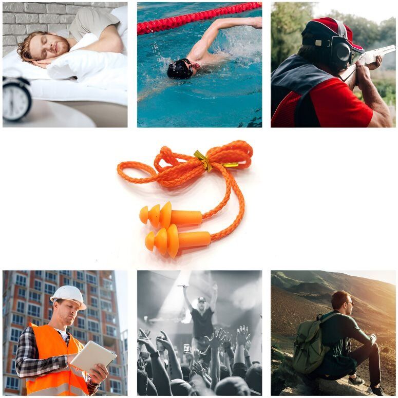 Silicone Earplugs: Reusable Comfort & Noise Reduction 3 earplug reusable
