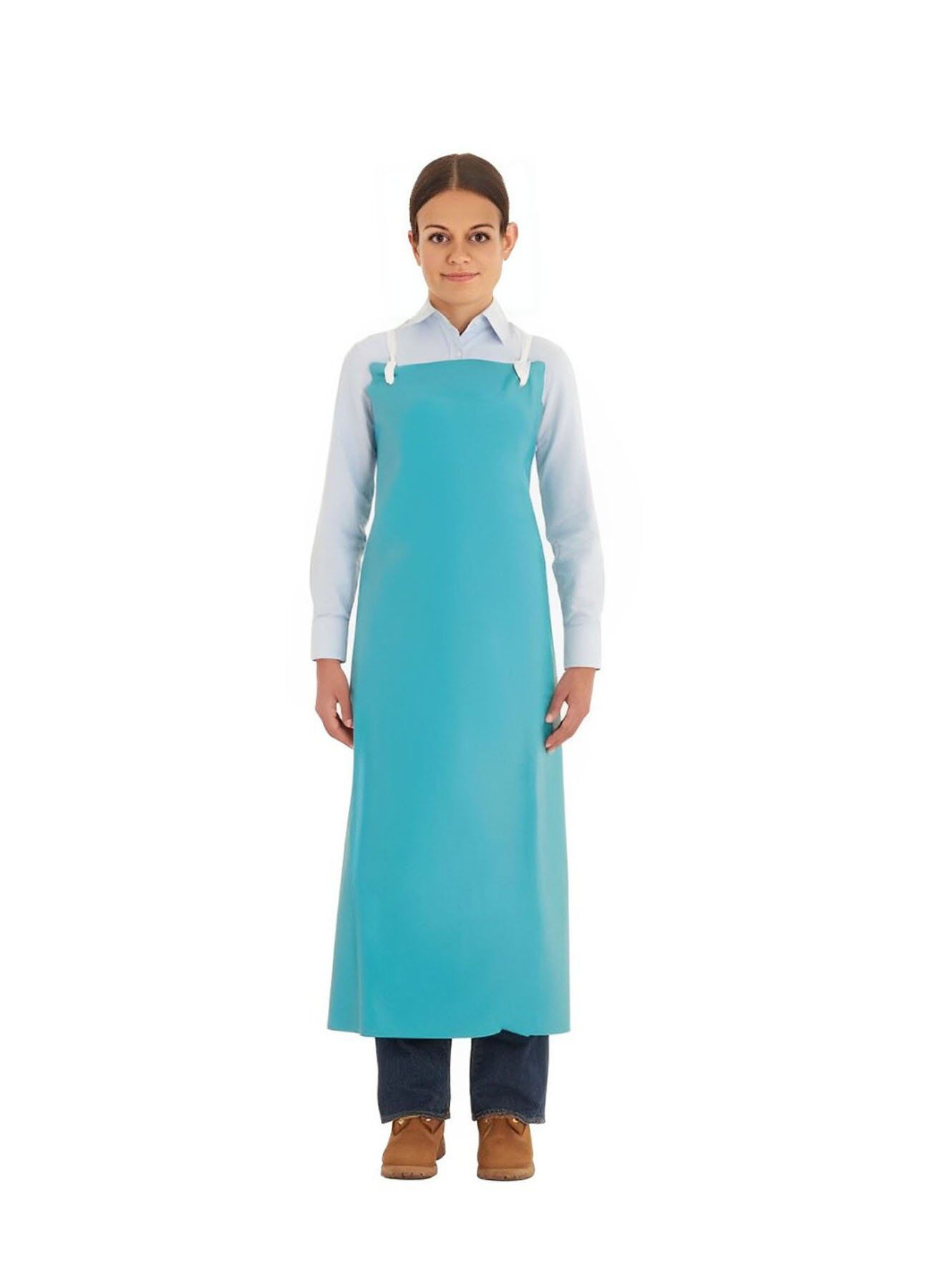 Ansell AlphaTec® 56-100: Heavy-Duty Green PVC Apron for Chemical & Abrasion Protection 1 ANSELL APRON GREEN 56-100