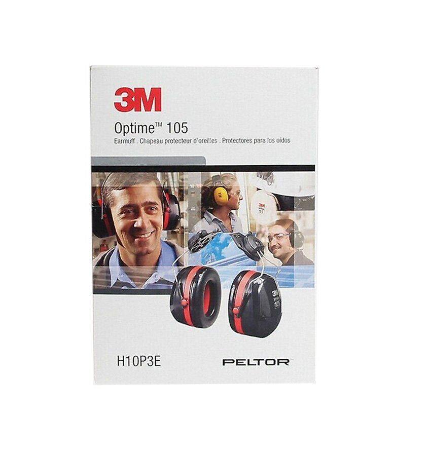 3M Peltor Optime 105 Earmuffs (Hard Hat Attached) 2 3M™ PELTOR™ Optime™ 105 Earmuffs H10P3E, Hard-Hat-Attached