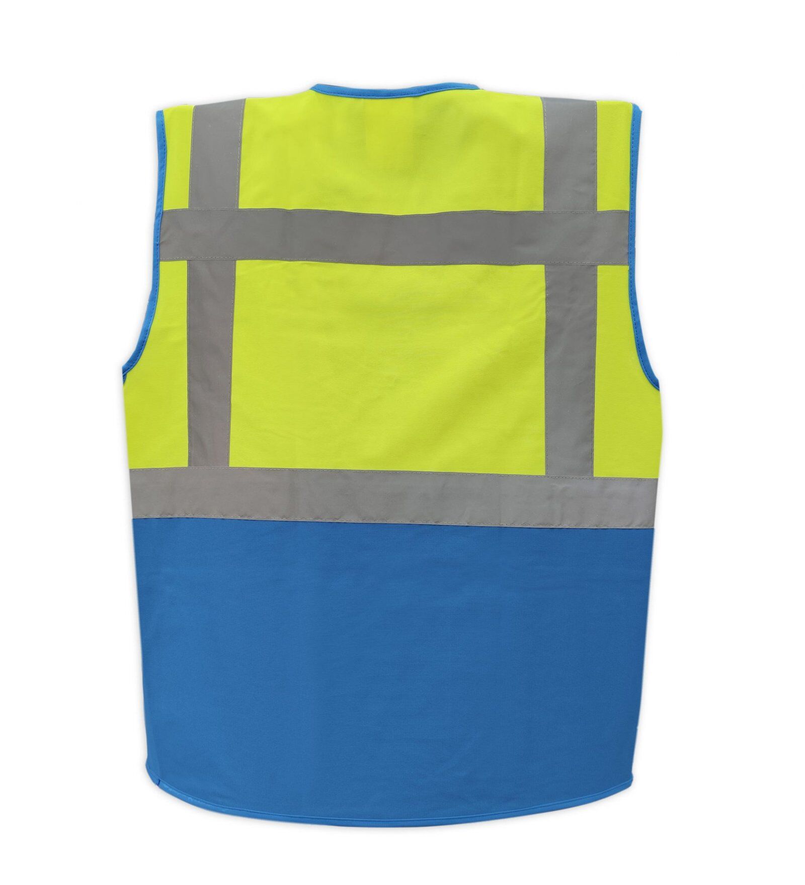 AAA SAFE SAFETY JACKET AAA/SJ-66 - Duo Colored Safety jacket with high visbility reflective tape with zipper 2 AAA SAFE SAFETY JACKET AAA/SJ-66 - Duo Colored Safety jacket with high visbility reflective tape with zipper - Image 2